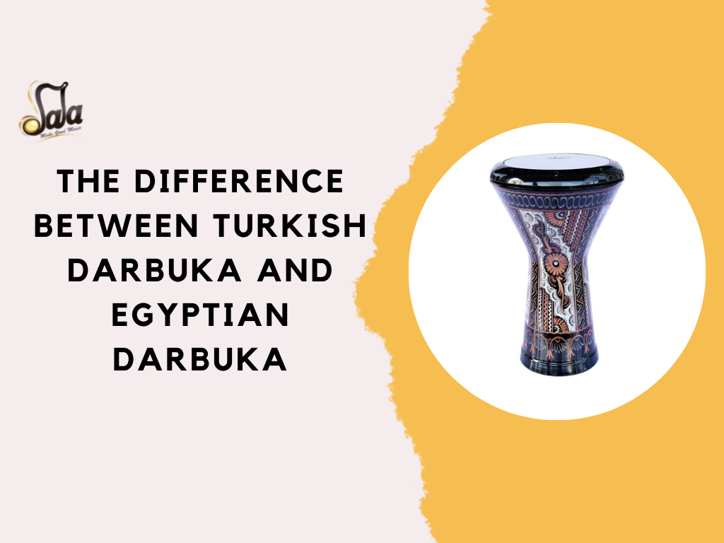 Comparison of Turkish darbuka and Egyptian darbuka goblet drums and their differences