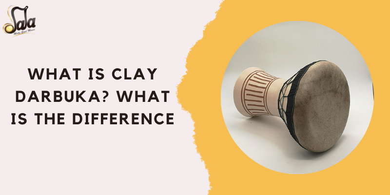 Clay darbuka traditional ceramic goblet drum compared with metal darbukas