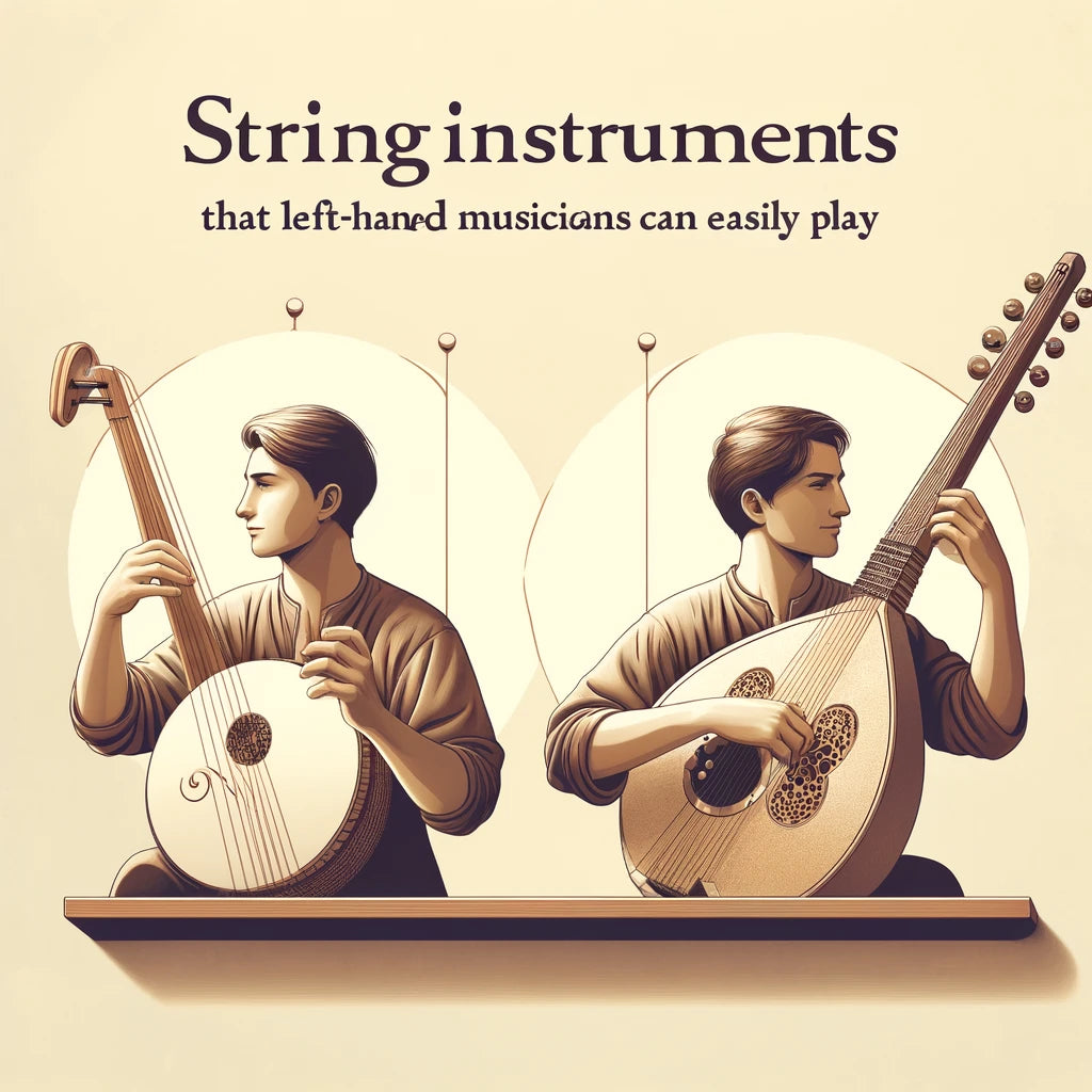 Stringed instruments well suited for left-handed musicians to learn and play