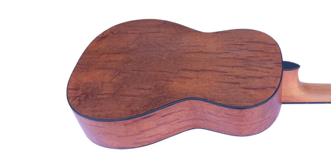 Handcrafted Sala Muzik COP-404 fretless classical guitar with ebony playing surface