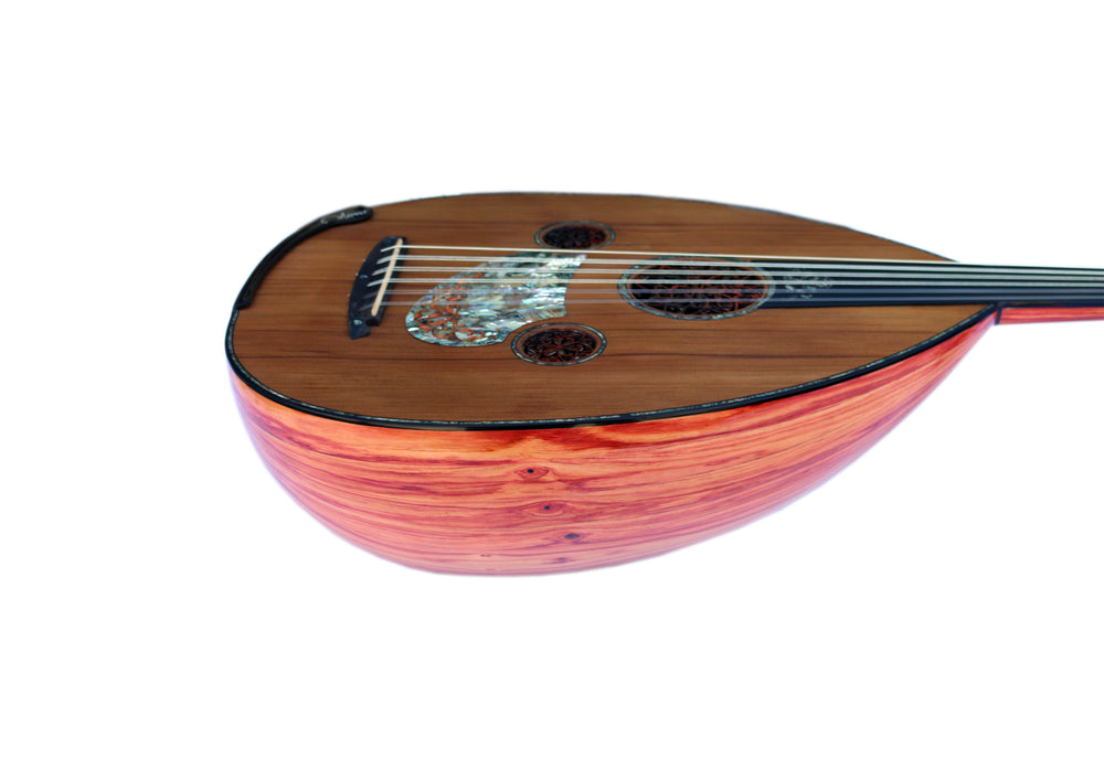 Brazilian Tulip and Cedar Turkish oud by Miras Lute