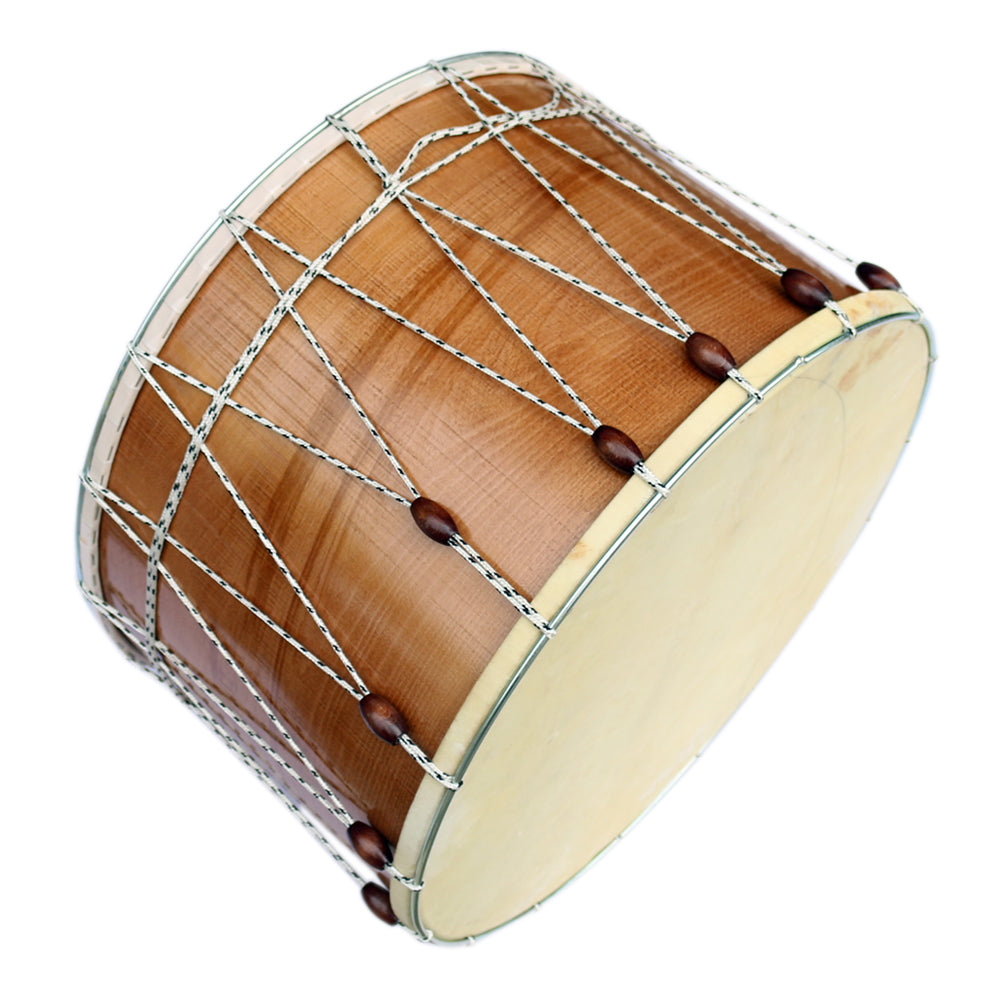 Dest Turkish hornbeam wood davul MEM-2 with natural skin heads