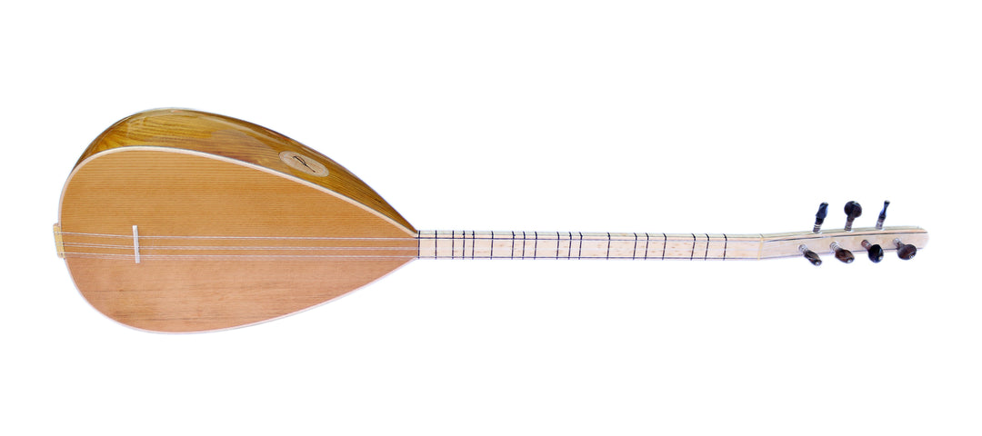 Baglama mástil corto profesional DST-407S de morera tallada con tapa de cedro canadiense
