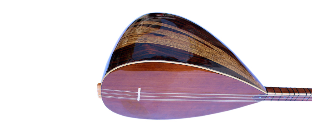 Baglama mástil largo OSL-5 en palisandro brasileño y cedro tono cálido y profundo