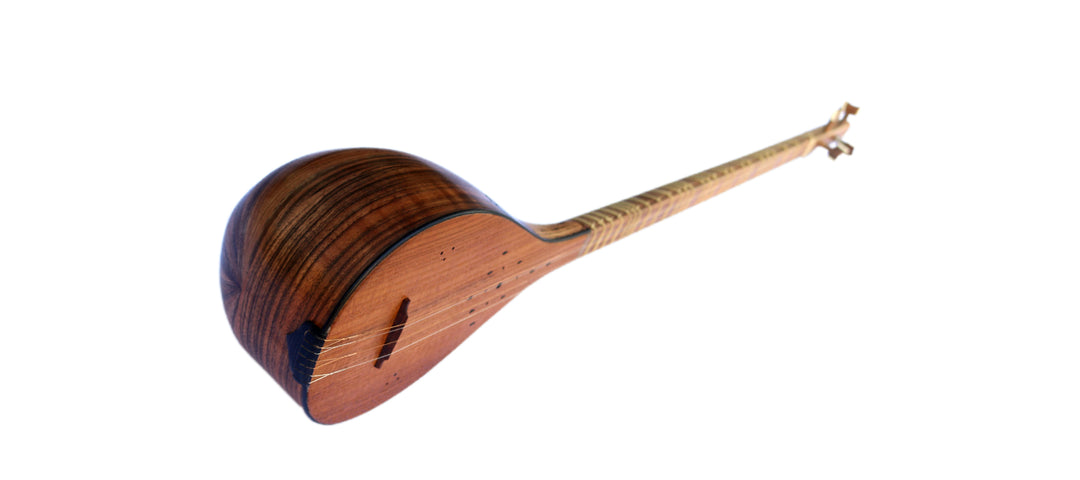 Persian setar MOS-4 by Movlana figured-walnut plucked instrument