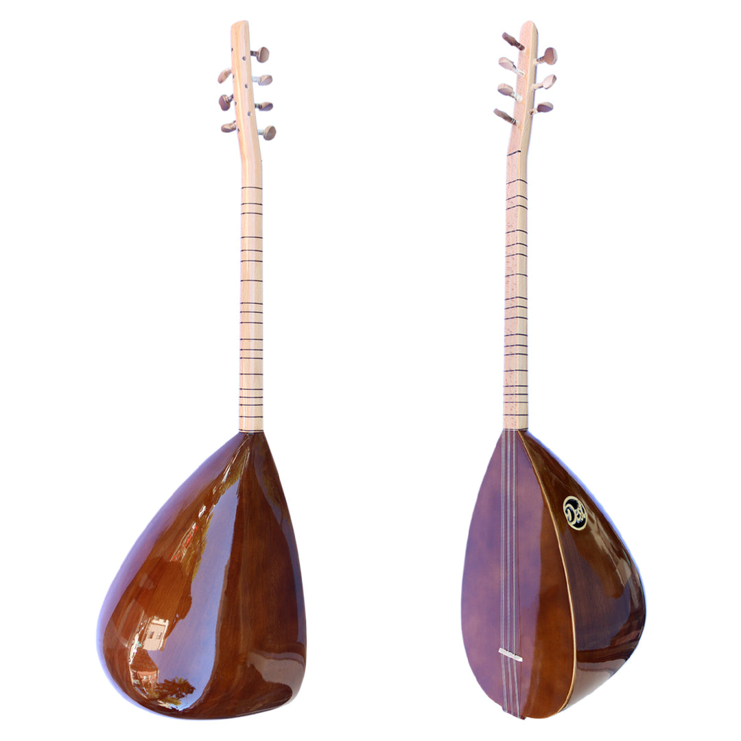 Baglama saz zurdo mástil corto ASK-111L con caja de caoba y tapa de abeto