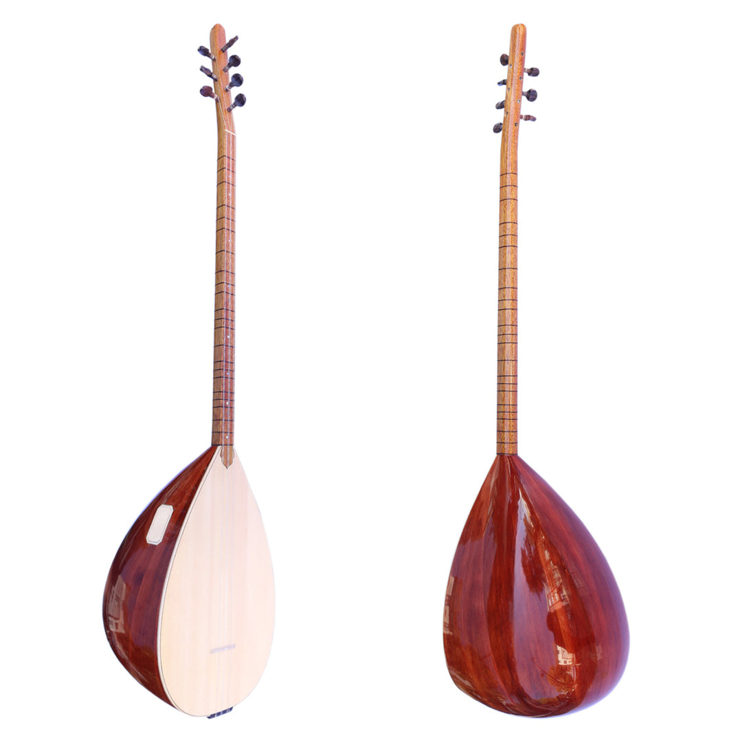 Baglama saz turco profesional mástil largo OSL-205 de enebro con tapa de abeto Sala