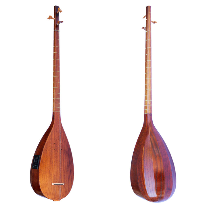 Electric-acoustic Persian tanboor ETM-4 with built-in equalizer and onboard pickup