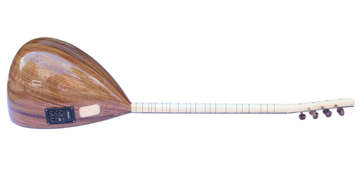 Ceviz uzun sap elektrik bağlama saz ALB-303EQ Sala yapımı