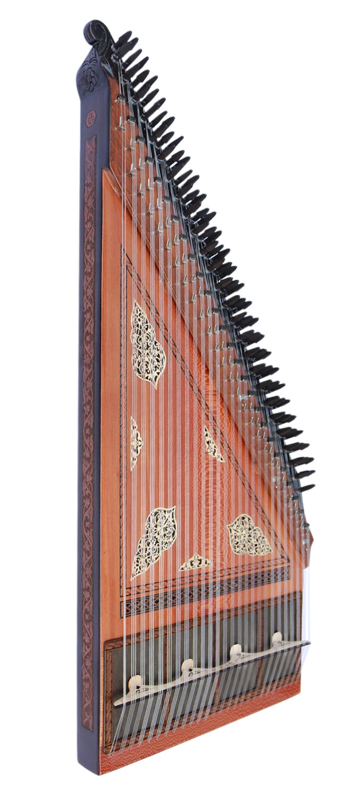 Qanun arménien professionnel MKE-5 par Mustafa Saglam avec leviers d&