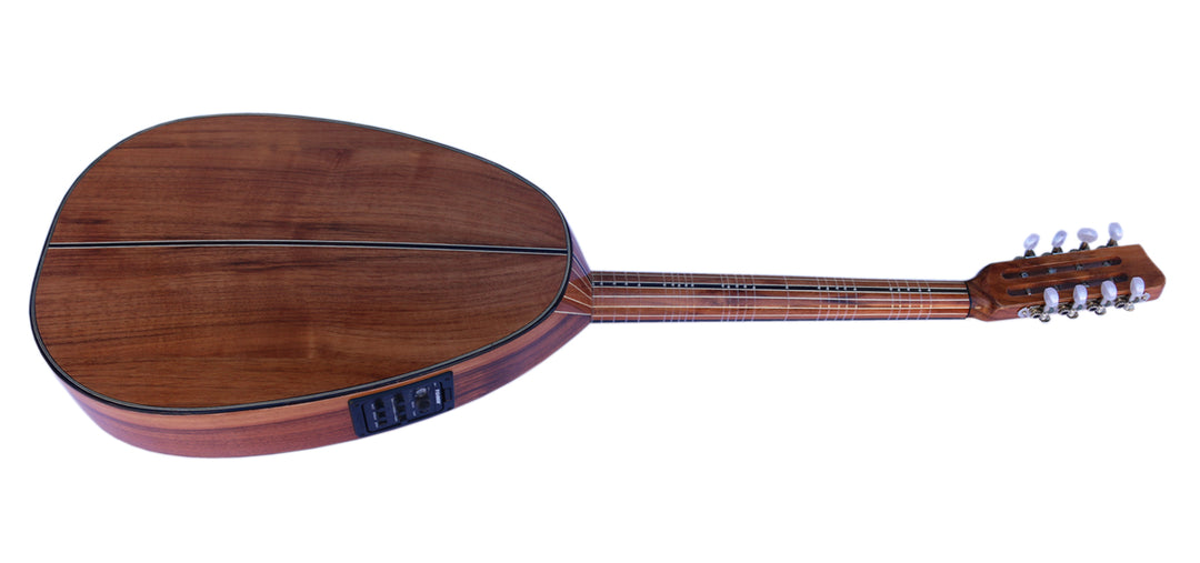 Turkish professional electric-acoustic lavta SEL-4 short-neck fretted lute with pickup