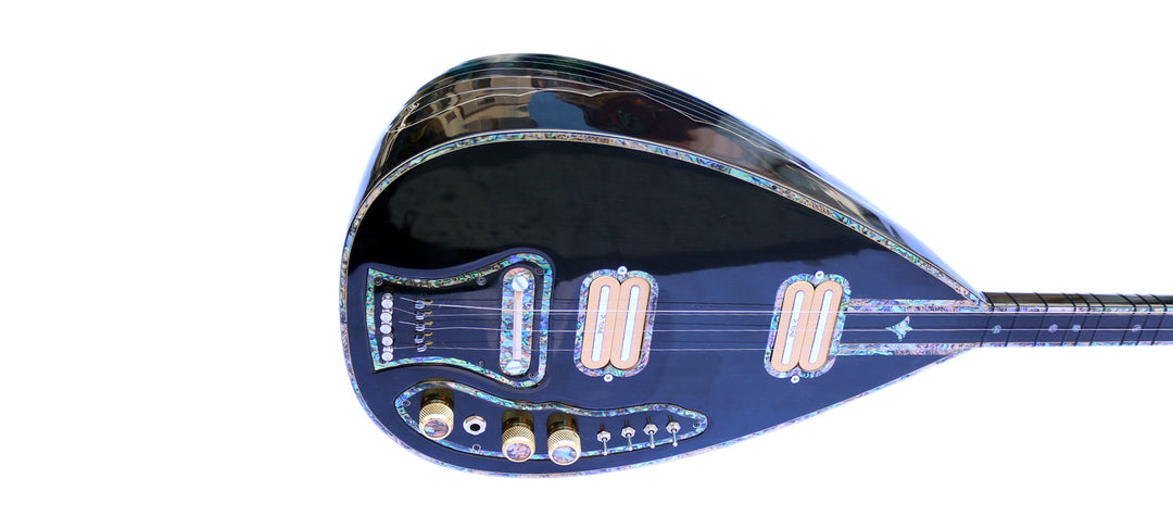 Επαγγελματικό μακρύ λαιμό ηλεκτρικό Baglama Saz με P•TONE Pickups PI-4B