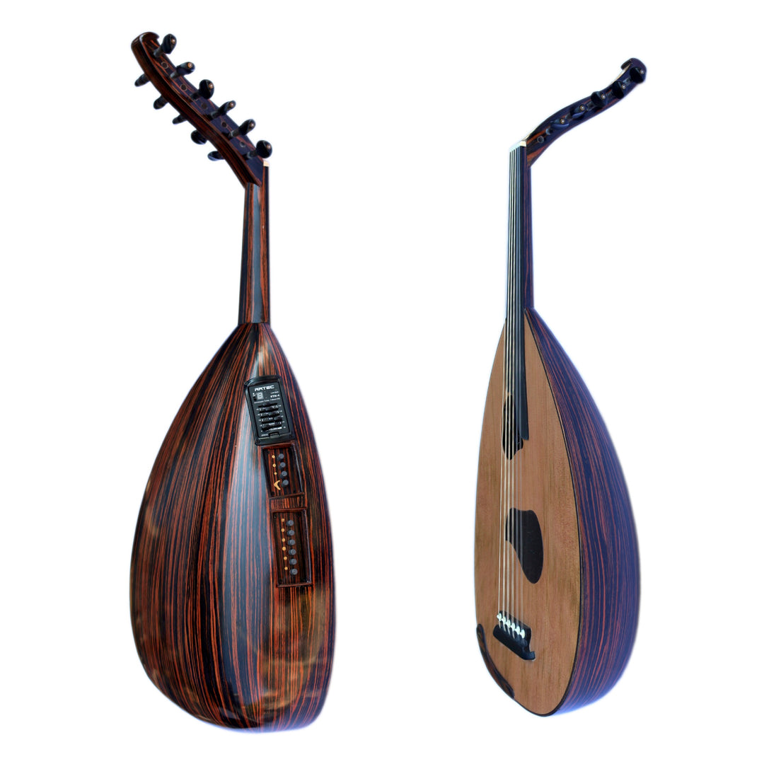 Spezielle elektrische Oud PROUD-5 von Mehmet Caymaz mit Ebenholzkorpus und Zederndecke