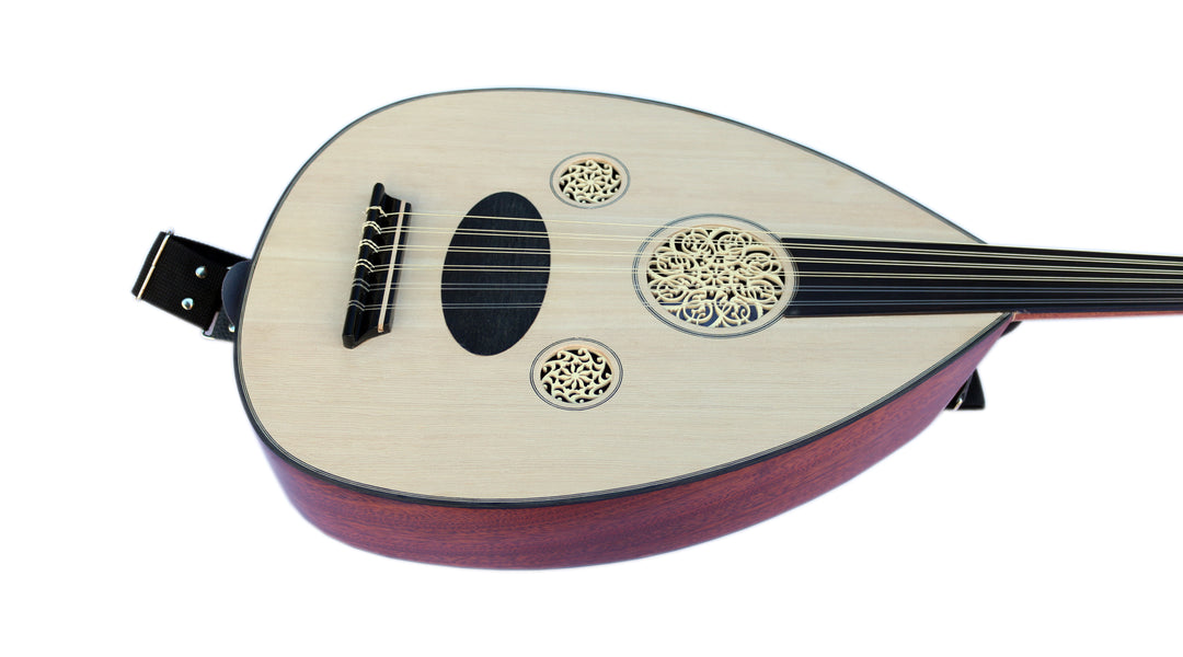 Oud eléctro-acústico turco OUDE 5 con pastilla y sistema ecualizador