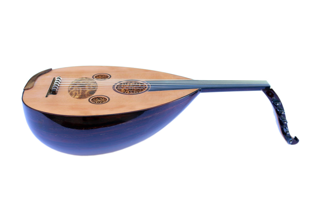 Handmade Turkish oud MCO-6 with Brazilian rosewood nigra bowl by Mustafa Copcuoglu