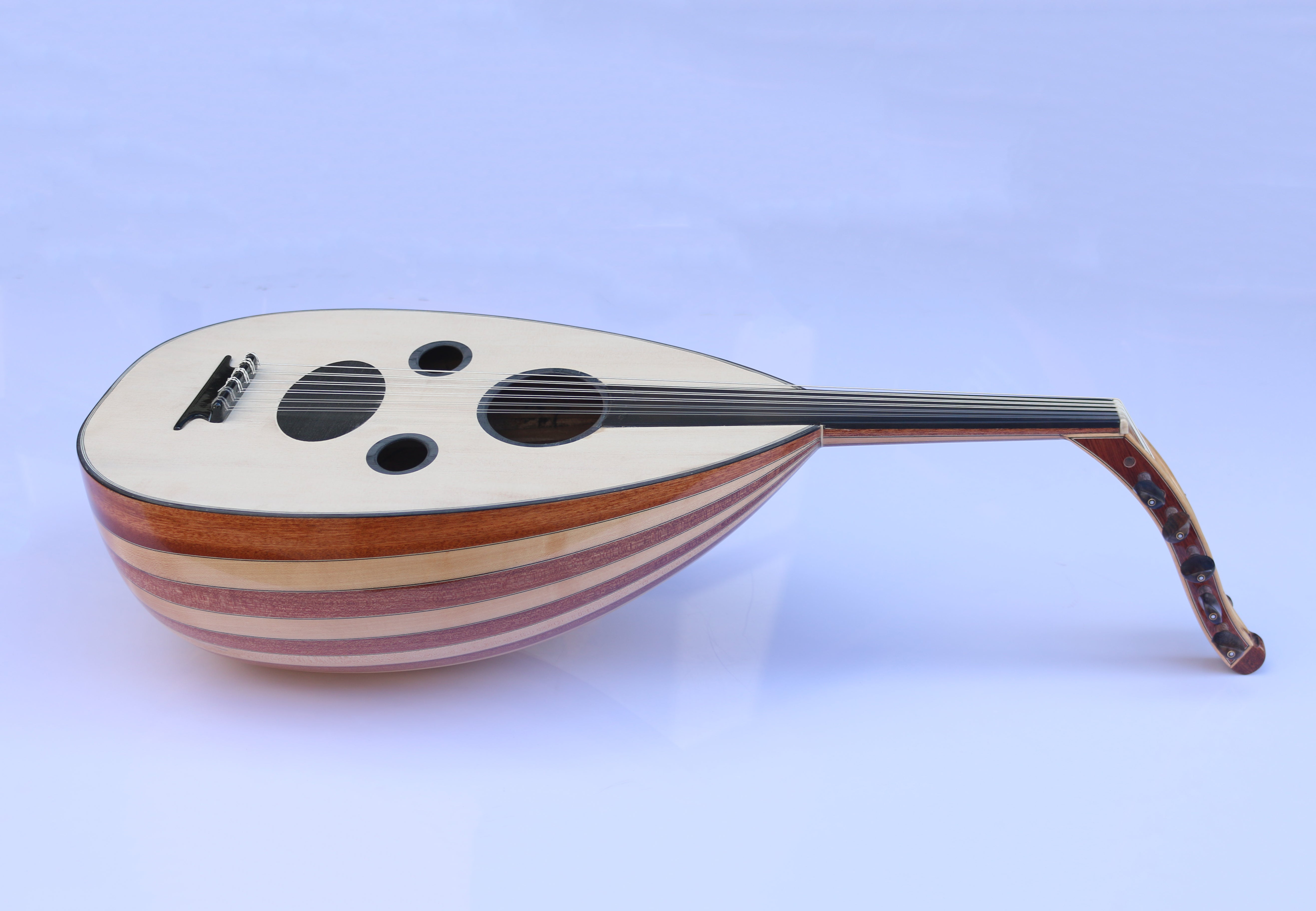 Professional Arabic oud A2 with mahogany maple bowl and spruce face