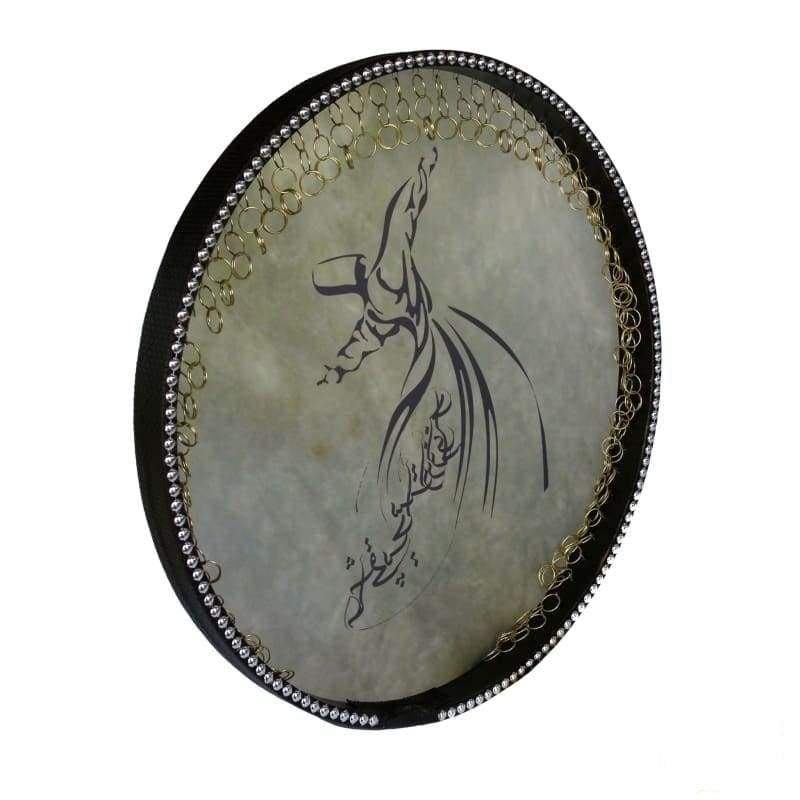 Dest painting daf NDR-205 with Rumi design and soft case Persian frame drum