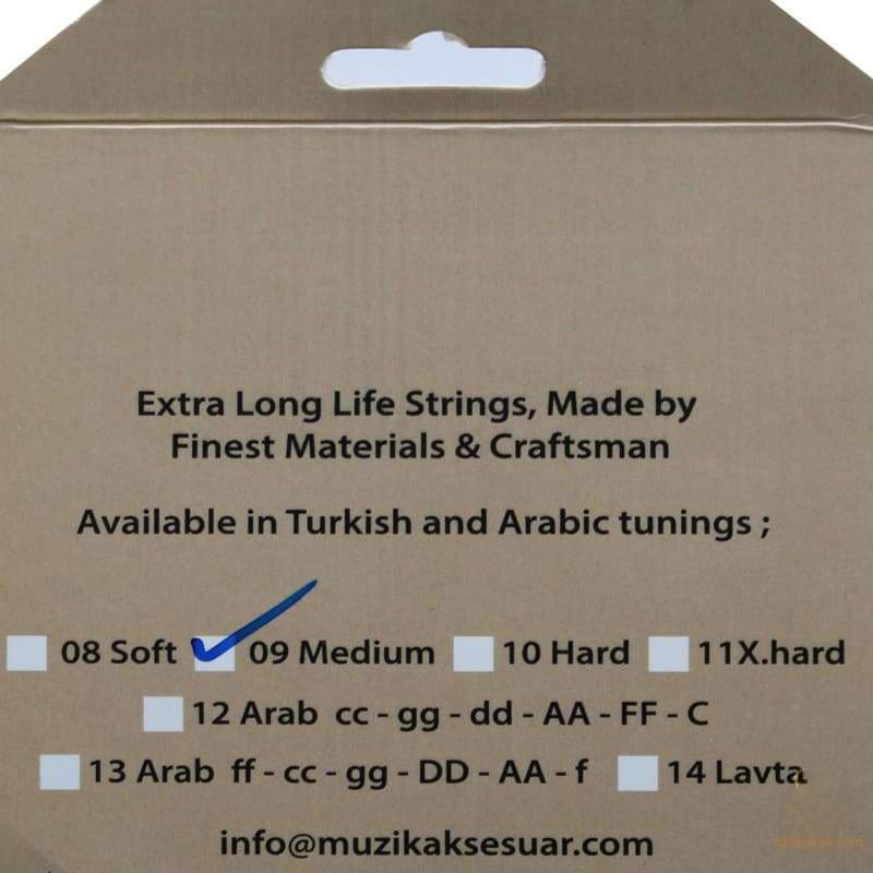 ست کامل تارهای عود ترکی پریمیوم Aurora AOO-109