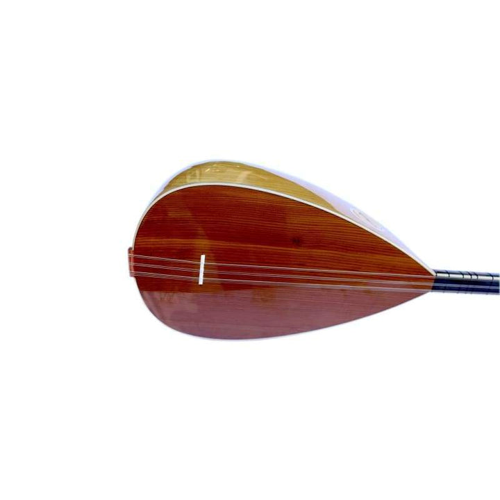 Carved mulberry short neck baglama DST-307S with warm vibrant tone