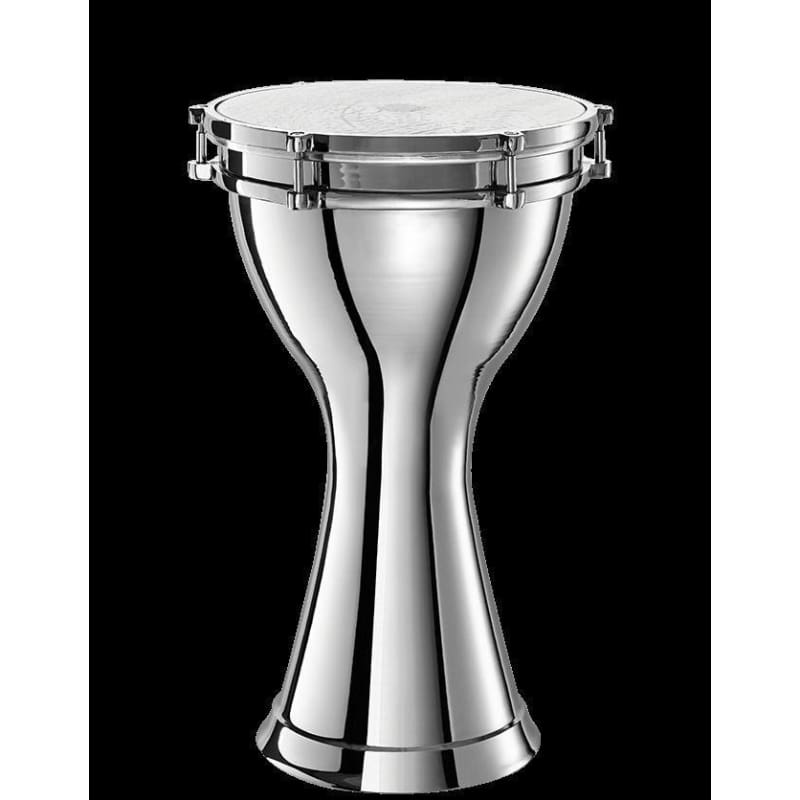 Darbuka bajo clásica profesional EP-001-C Emin Percussion con cuerpo aluminio y parche sintético