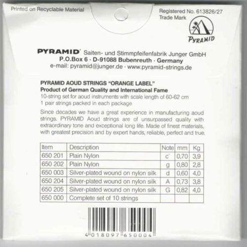 جزئیات بسته‌بندی سیم عود عربی-سوری Pyramid PSO-650