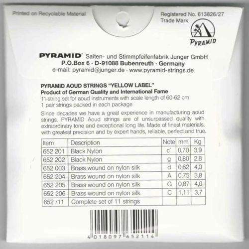 جزئیات بسته‌بندی سیم عود عربی-سوری Pyramid PSO-652