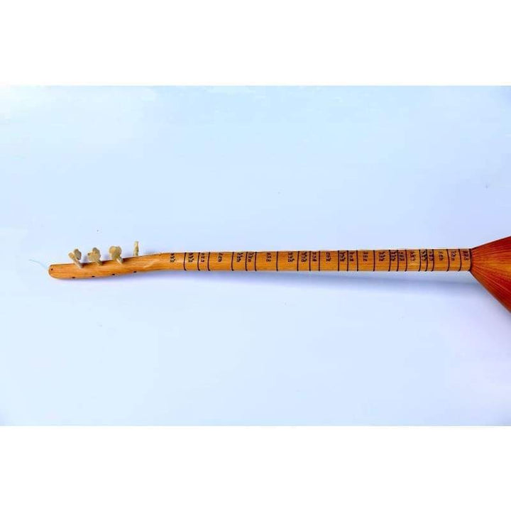 El yapımı uzun sap bağlama saz ASL-112N perdede notlar yazılı