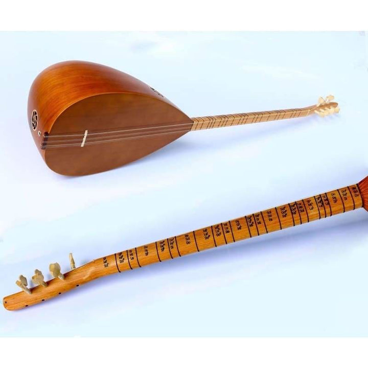 Uzun sap bağlama saz ASL-112N başlangıç için perdede notlar yazılı